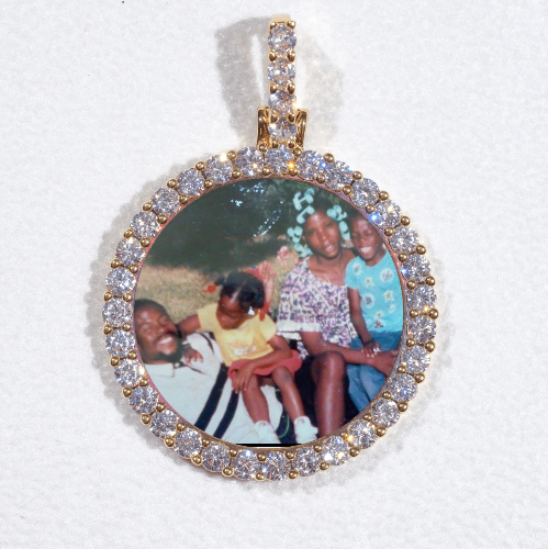 3D CIRCLE CUSTOM PICTURE PENDANT SMALL SIZE