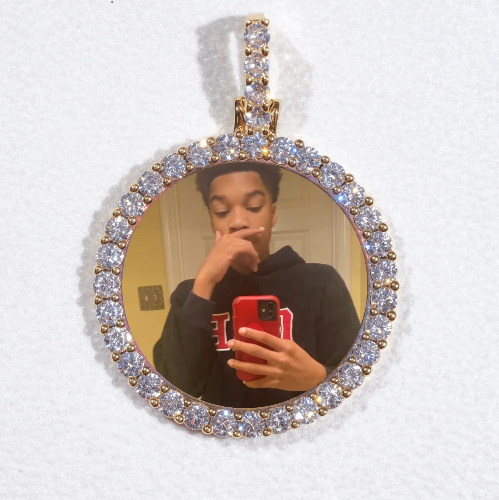 3D CIRCLE CUSTOM PICTURE PENDANT SMALL SIZE