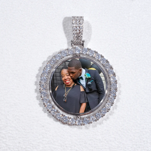 3D Spinning 2-Faced Custom Picture Pendant
