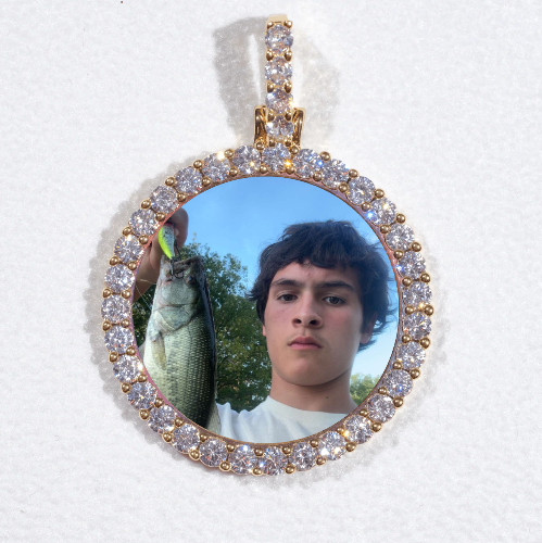 3D CIRCLE CUSTOM PICTURE PENDANT SMALL SIZE
