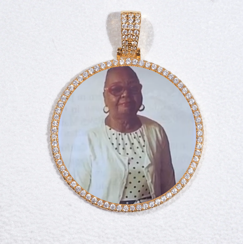 MEDIUM 3D CIRCLE CUSTOM PICTURE PENDANT
