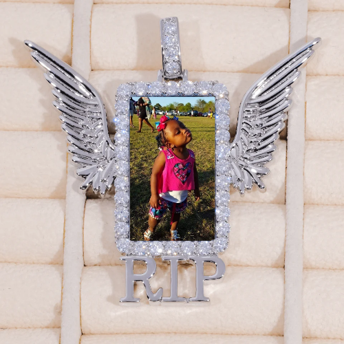 RIP WING 3D CUSTOM PICTURE PENDANT