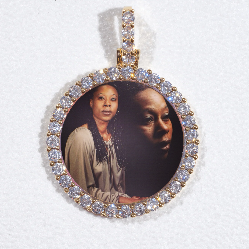 3D CIRCLE CUSTOM PICTURE PENDANT SMALL SIZE