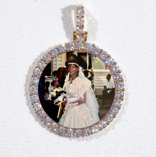3D CIRCLE CUSTOM PICTURE PENDANT SMALL SIZE