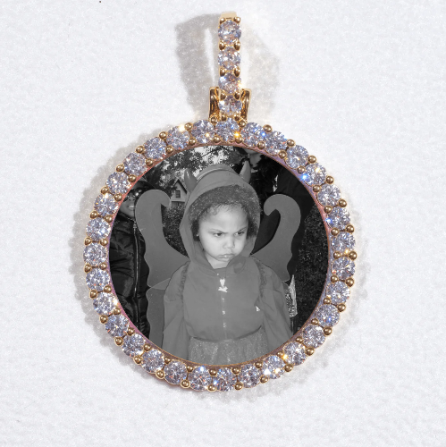 3D CIRCLE CUSTOM PICTURE PENDANT SMALL SIZE
