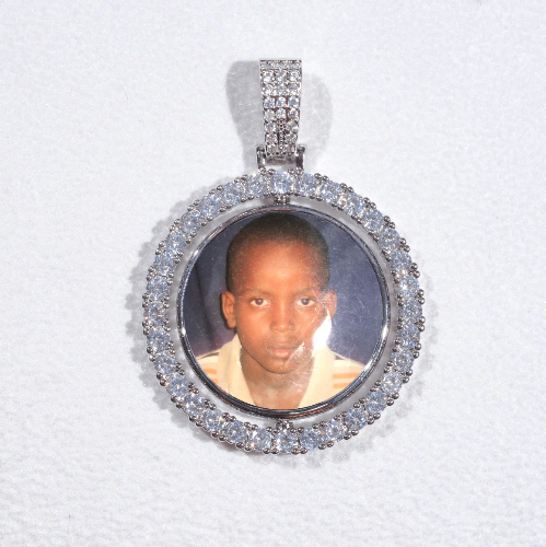 3D Spinning 2-Faced Custom Picture Pendant