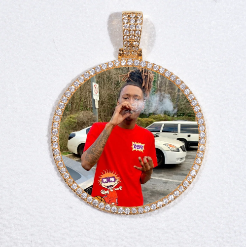 MEDIUM 3D CIRCLE CUSTOM PICTURE PENDANT