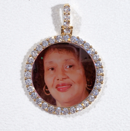 3D CIRCLE CUSTOM PICTURE PENDANT SMALL SIZE