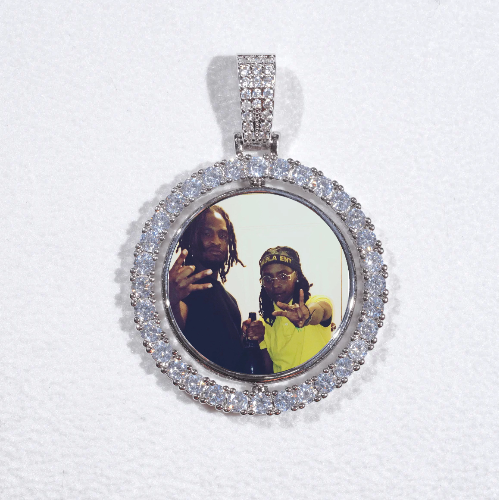 3D Spinning 2-Faced Custom Picture Pendant