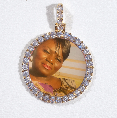 3D CIRCLE CUSTOM PICTURE PENDANT SMALL SIZE