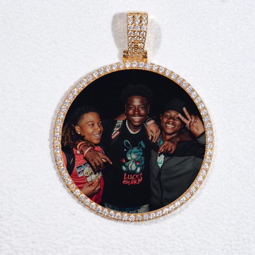 MEDIUM 3D CIRCLE CUSTOM PICTURE PENDANT