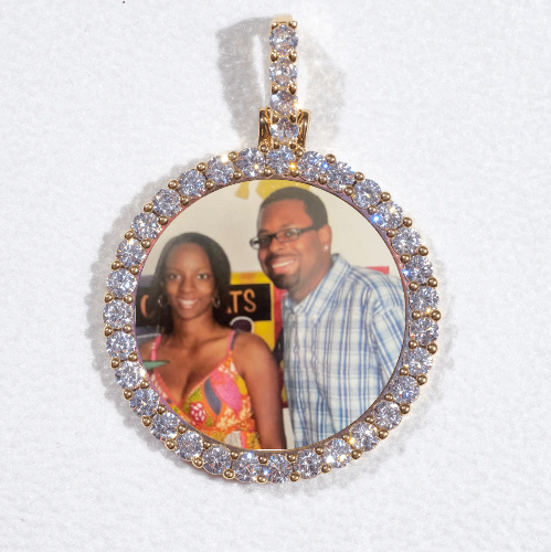 3D CIRCLE CUSTOM PICTURE PENDANT SMALL SIZE