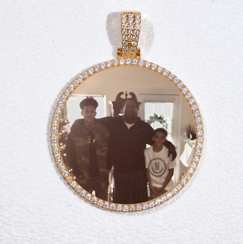 MEDIUM 3D CIRCLE CUSTOM PICTURE PENDANT