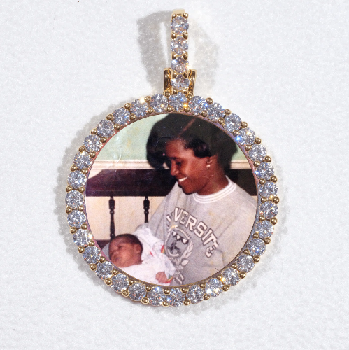3D CIRCLE CUSTOM PICTURE PENDANT SMALL SIZE