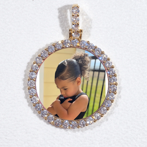 3D CIRCLE CUSTOM PICTURE PENDANT SMALL SIZE