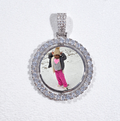 3D Spinning 2-Faced Custom Picture Pendant