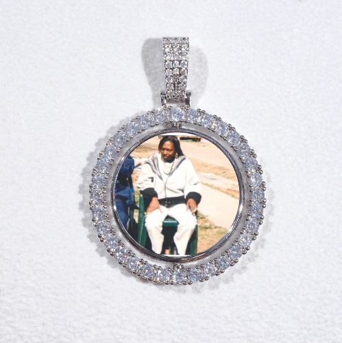 3D Spinning 2-Faced Custom Picture Pendant