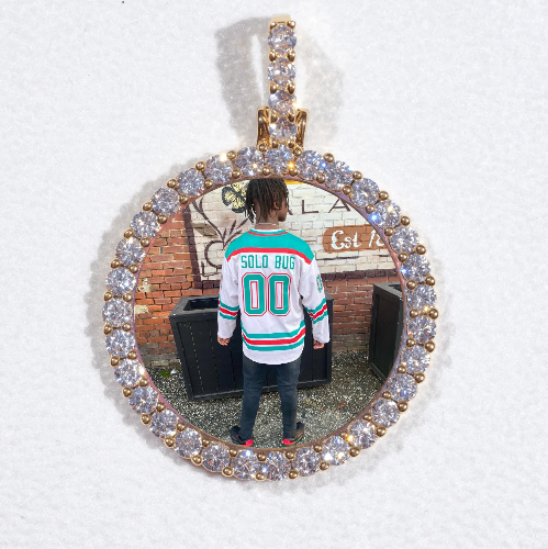 3D CIRCLE CUSTOM PICTURE PENDANT SMALL SIZE