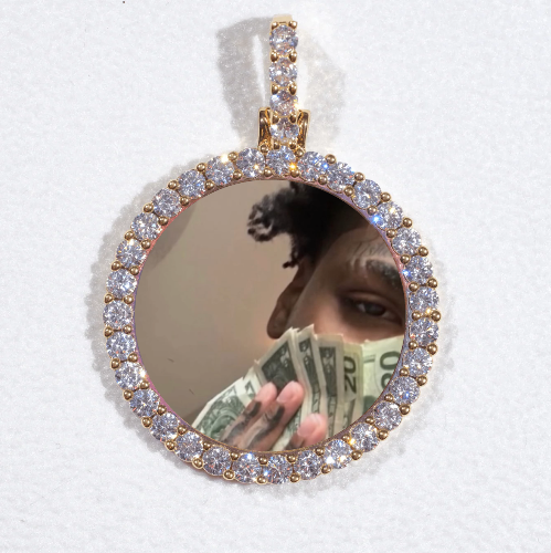 3D CIRCLE CUSTOM PICTURE PENDANT SMALL SIZE