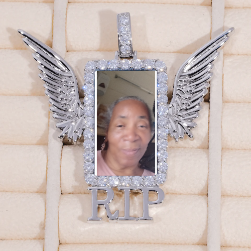 RIP WING 3D CUSTOM PICTURE PENDANT