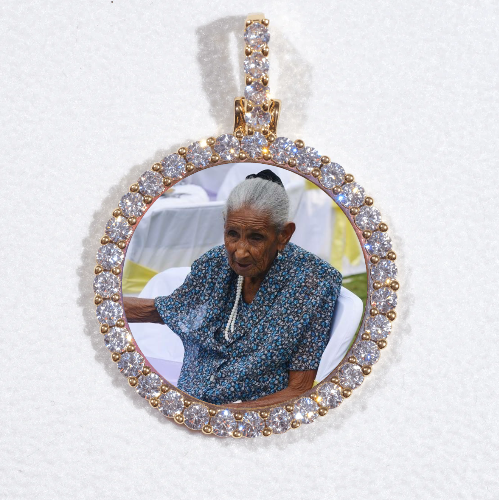 3D CIRCLE CUSTOM PICTURE PENDANT SMALL SIZE
