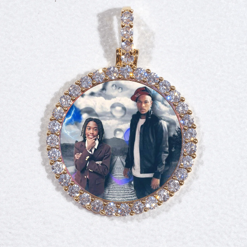 3D CIRCLE CUSTOM PICTURE PENDANT SMALL SIZE