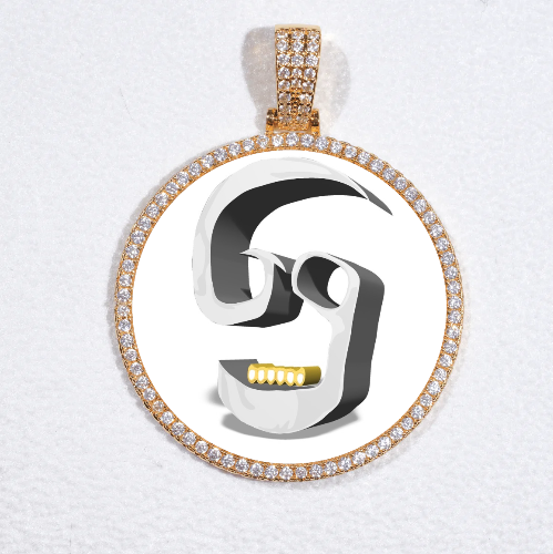 MEDIUM 3D CIRCLE CUSTOM PICTURE PENDANT