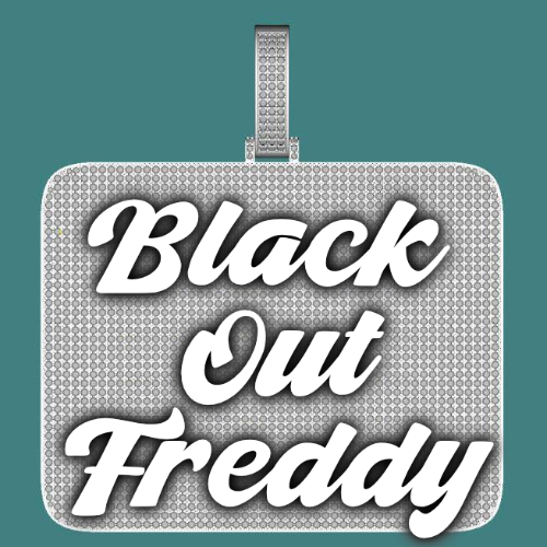 CUSTOM LETTER NECKLACE 3D BIG SQUARE