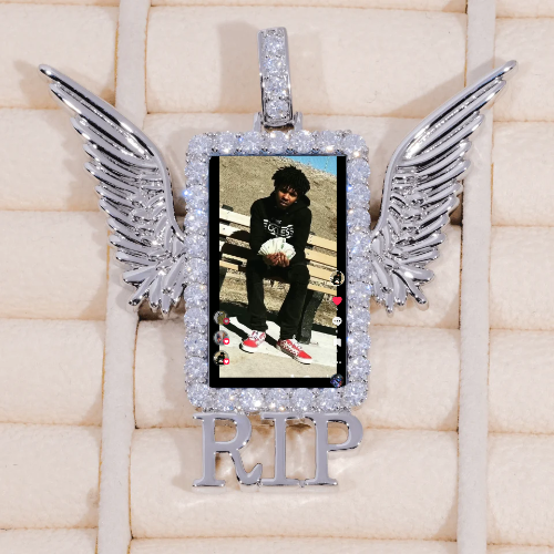 RIP WING 3D CUSTOM PICTURE PENDANT