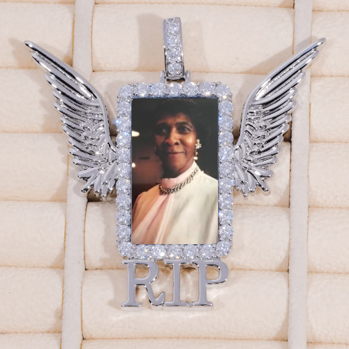 RIP WING 3D CUSTOM PICTURE PENDANT