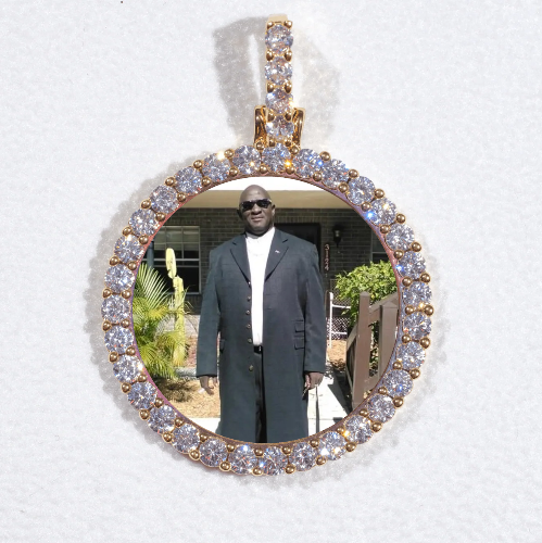 3D CIRCLE CUSTOM PICTURE PENDANT SMALL SIZE
