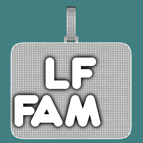 CUSTOM LETTER NECKLACE 3D BIG SQUARE