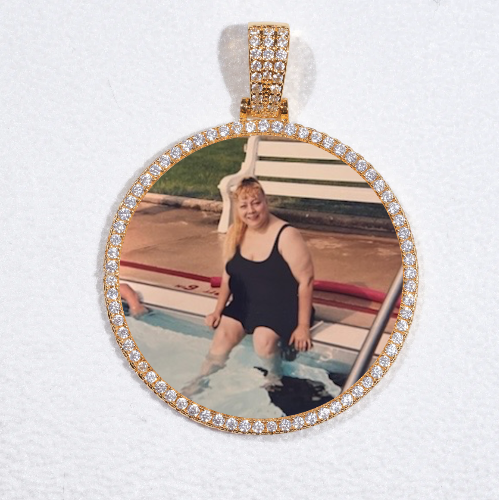MEDIUM 3D CIRCLE CUSTOM PICTURE PENDANT