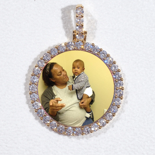 3D CIRCLE CUSTOM PICTURE PENDANT SMALL SIZE