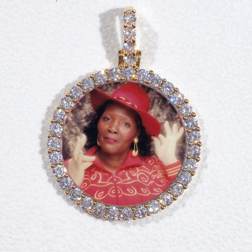 3D CIRCLE CUSTOM PICTURE PENDANT SMALL SIZE
