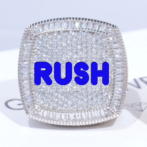 CUSTOM LETTER 3D ICED RING