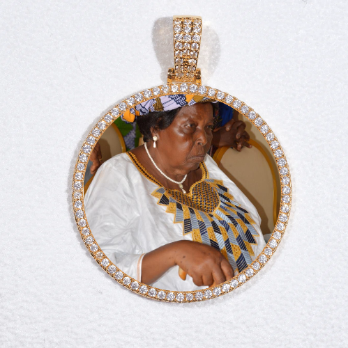 MEDIUM 3D CIRCLE CUSTOM PICTURE PENDANT