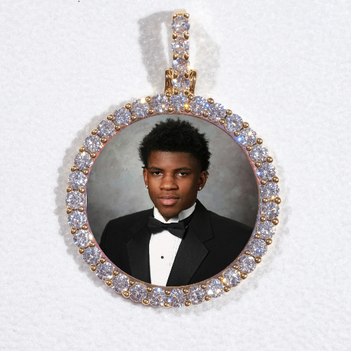 3D CIRCLE CUSTOM PICTURE PENDANT SMALL SIZE