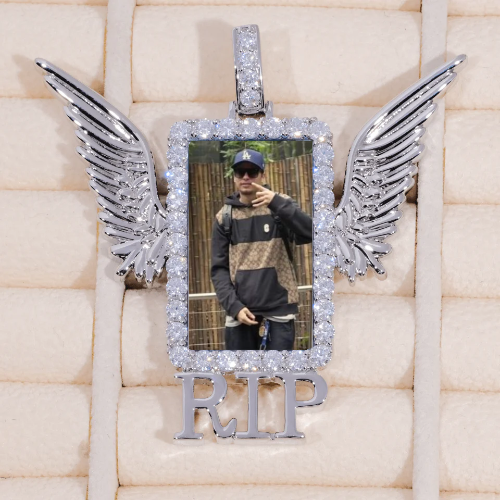 RIP WING 3D CUSTOM PICTURE PENDANT