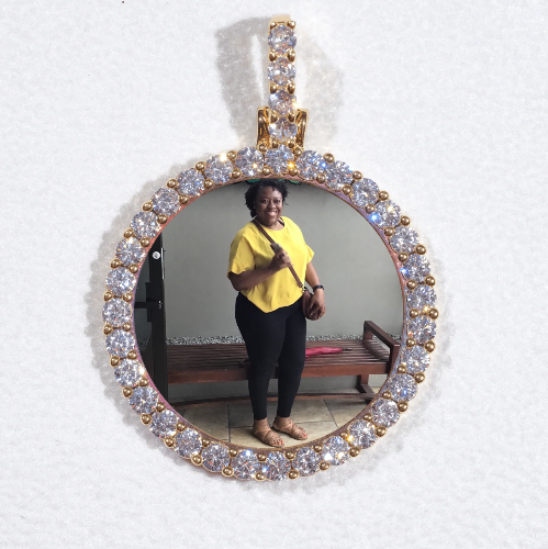 3D CIRCLE CUSTOM PICTURE PENDANT SMALL SIZE