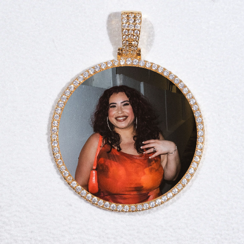 MEDIUM 3D CIRCLE CUSTOM PICTURE PENDANT