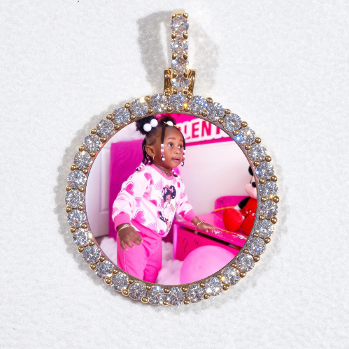 3D CIRCLE CUSTOM PICTURE PENDANT SMALL SIZE