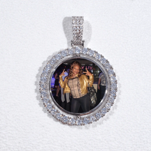 3D Spinning 2-Faced Custom Picture Pendant