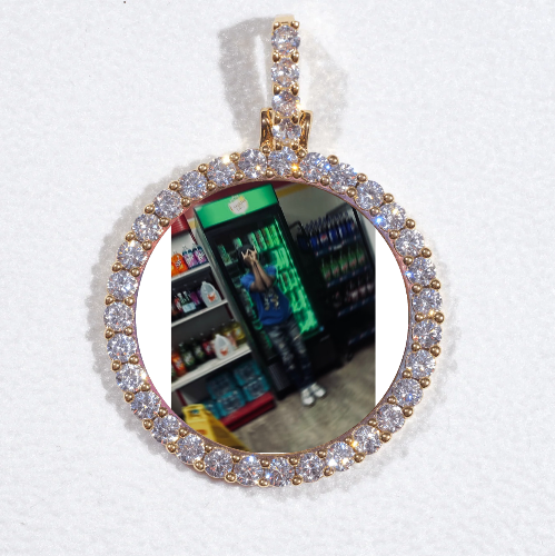 3D CIRCLE CUSTOM PICTURE PENDANT SMALL SIZE