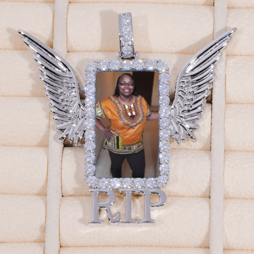 RIP WING 3D CUSTOM PICTURE PENDANT