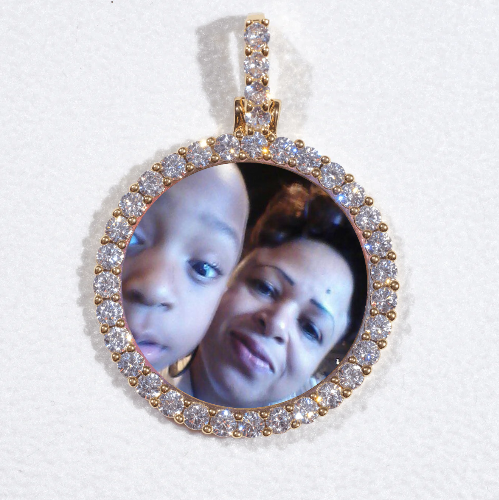3D CIRCLE CUSTOM PICTURE PENDANT SMALL SIZE