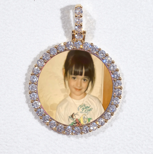 3D CIRCLE CUSTOM PICTURE PENDANT SMALL SIZE
