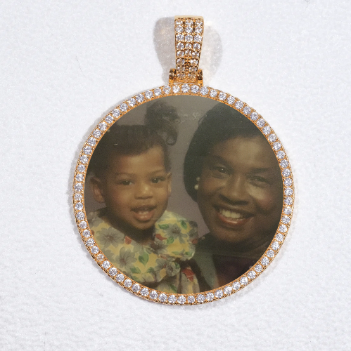 MEDIUM 3D CIRCLE CUSTOM PICTURE PENDANT