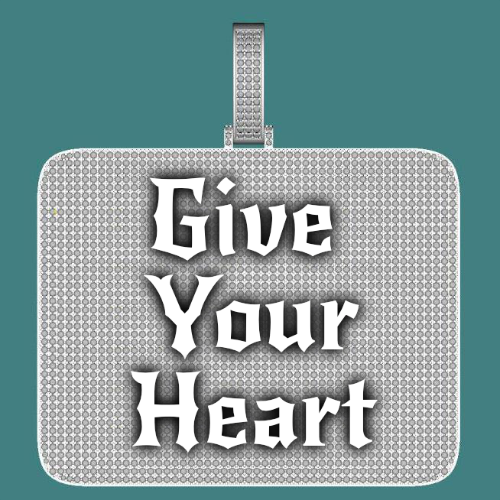 CUSTOM LETTER NECKLACE 3D BIG SQUARE
