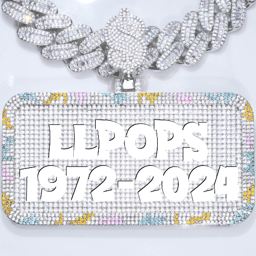 CUSTOM LETTER NECKLACE 3D COLORFUL SQUARE